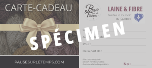 Carte-cadeau spécimen
