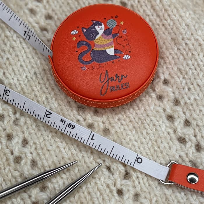 Ruban à mesurer rétractable pour tricot
